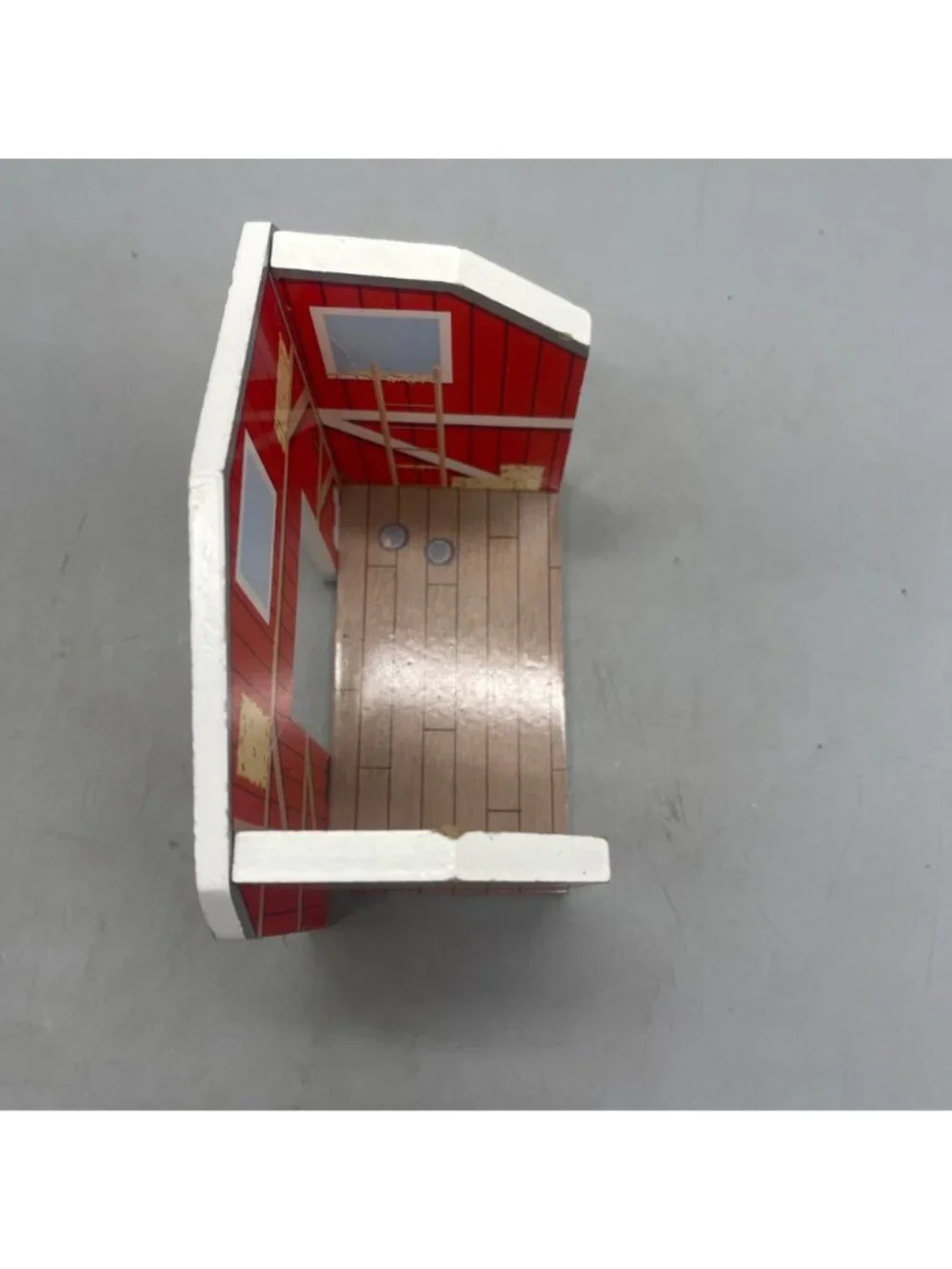 Vintage Red Barn Playset Wall Panel Piece 6x5.5x3